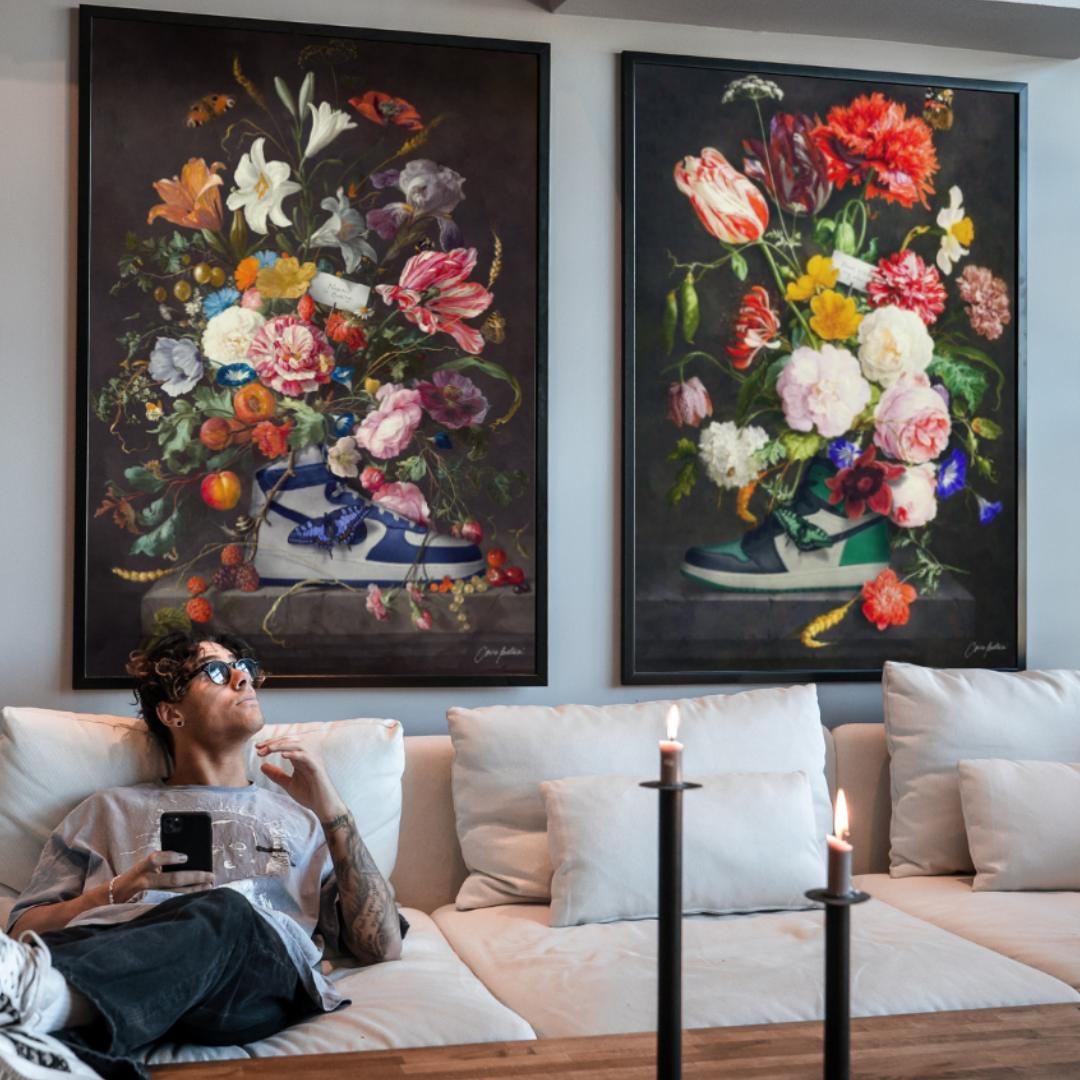 Flora Sneaker Blue x Flora Sneaker Green