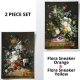 Flora Sneaker Orange x Flora Sneaker Yellow