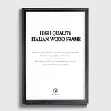 Italian Wood | Black Baroque Frame