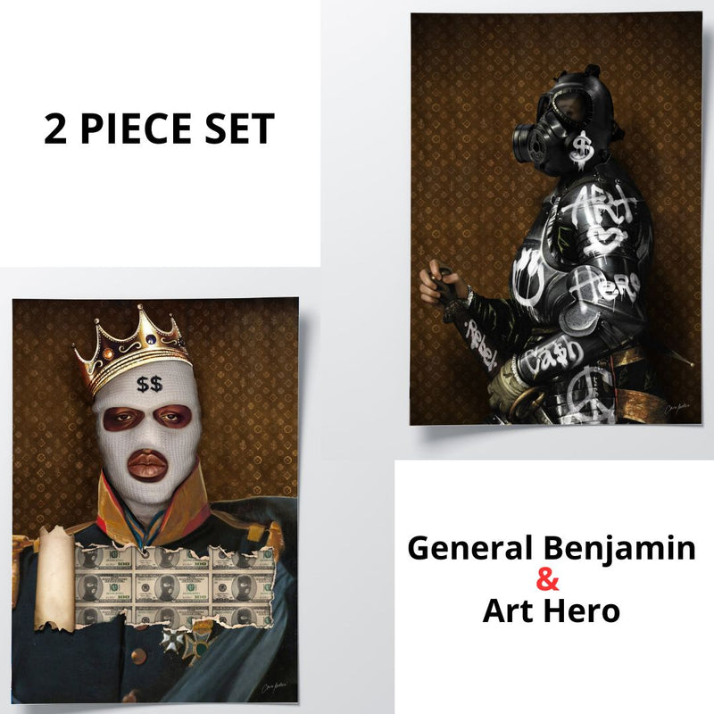 2 PIECE SET - General Benjamin x Art Hero