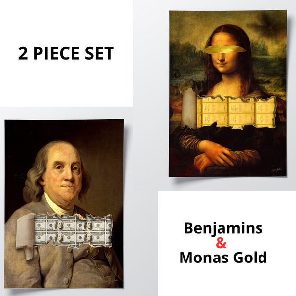 2 PIECE SET - Monas Gold x Benjamins